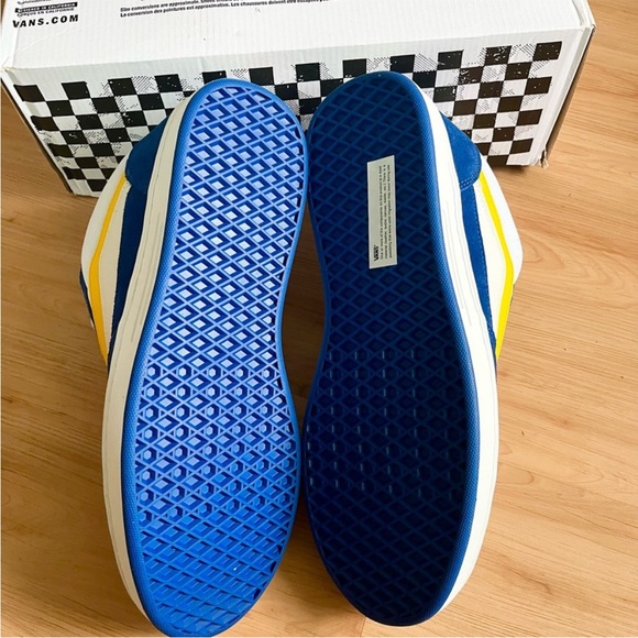 Vans Skate Estazzo Shoe Blue Yellow Women 9.0 US - Picture 9 of 9